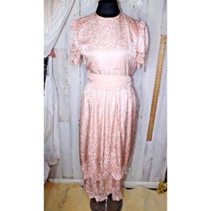 William Pearson Vintage Peachy Pink USA Made Size 12 Women's Dress